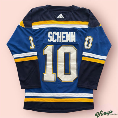 Adidas NHL St Louis Blues Brayden Schenn Hockey Jersey Mens 46 Small