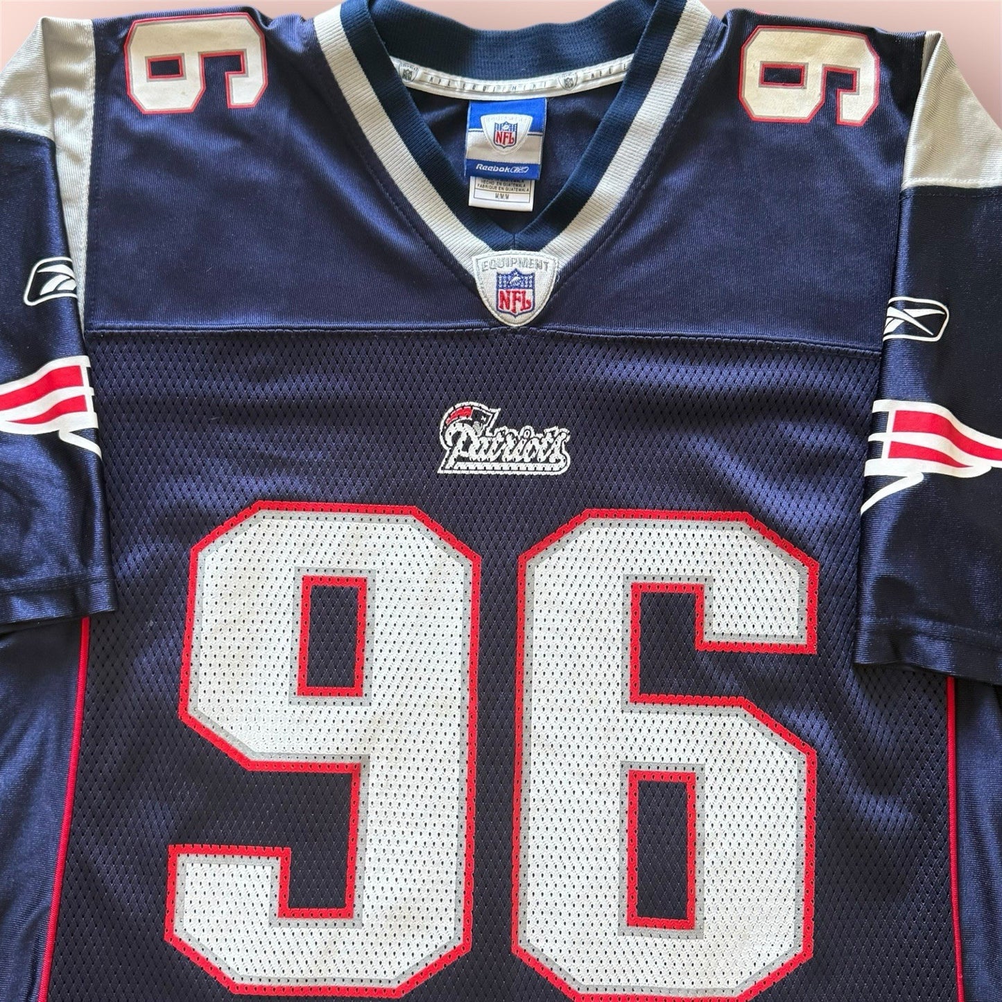 Reebok NFL New England Patriots Adalius Thomas Football Jersey Mens Medium