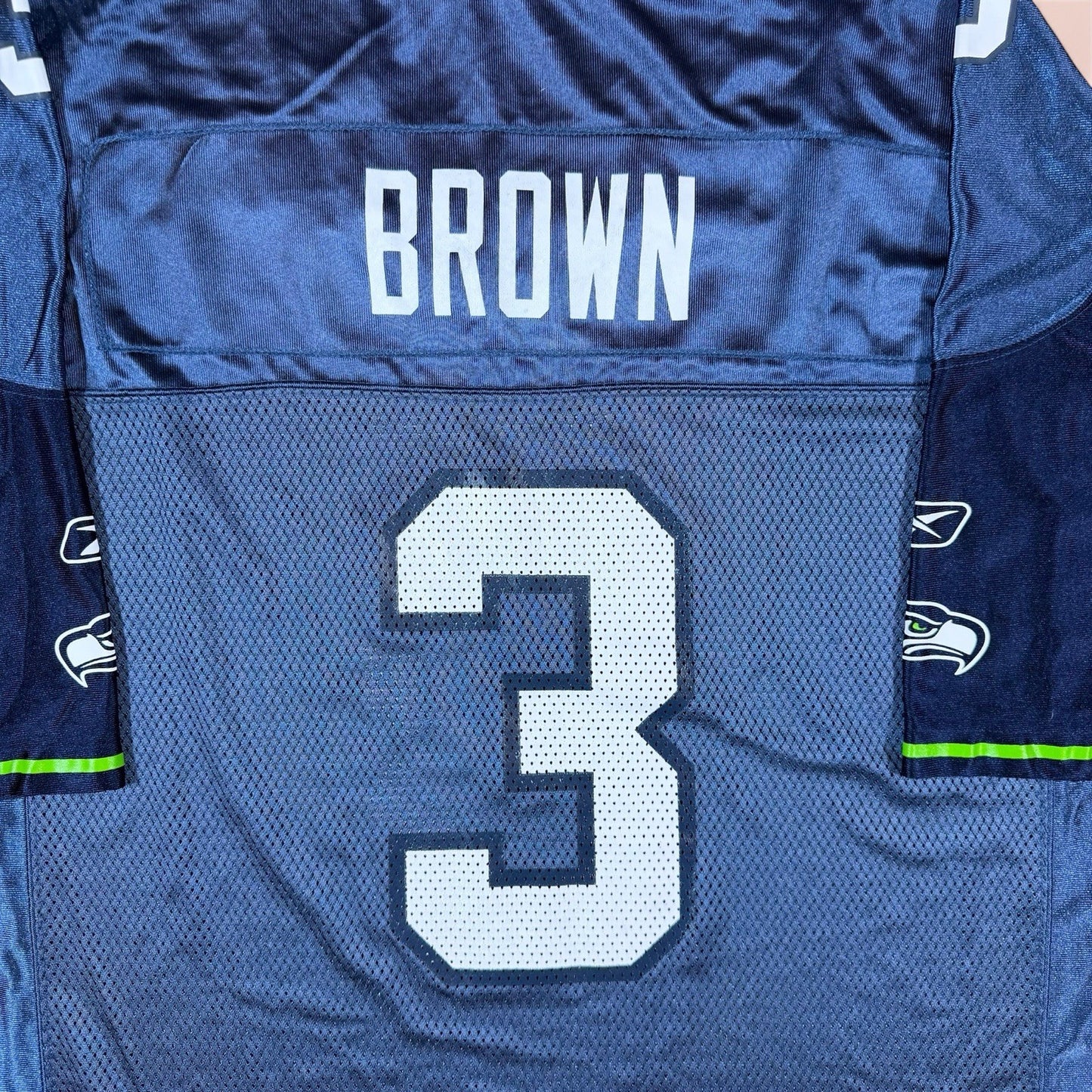Reebok NFL Seattle Seahawks Josh Brown Football Jersey Mens Large