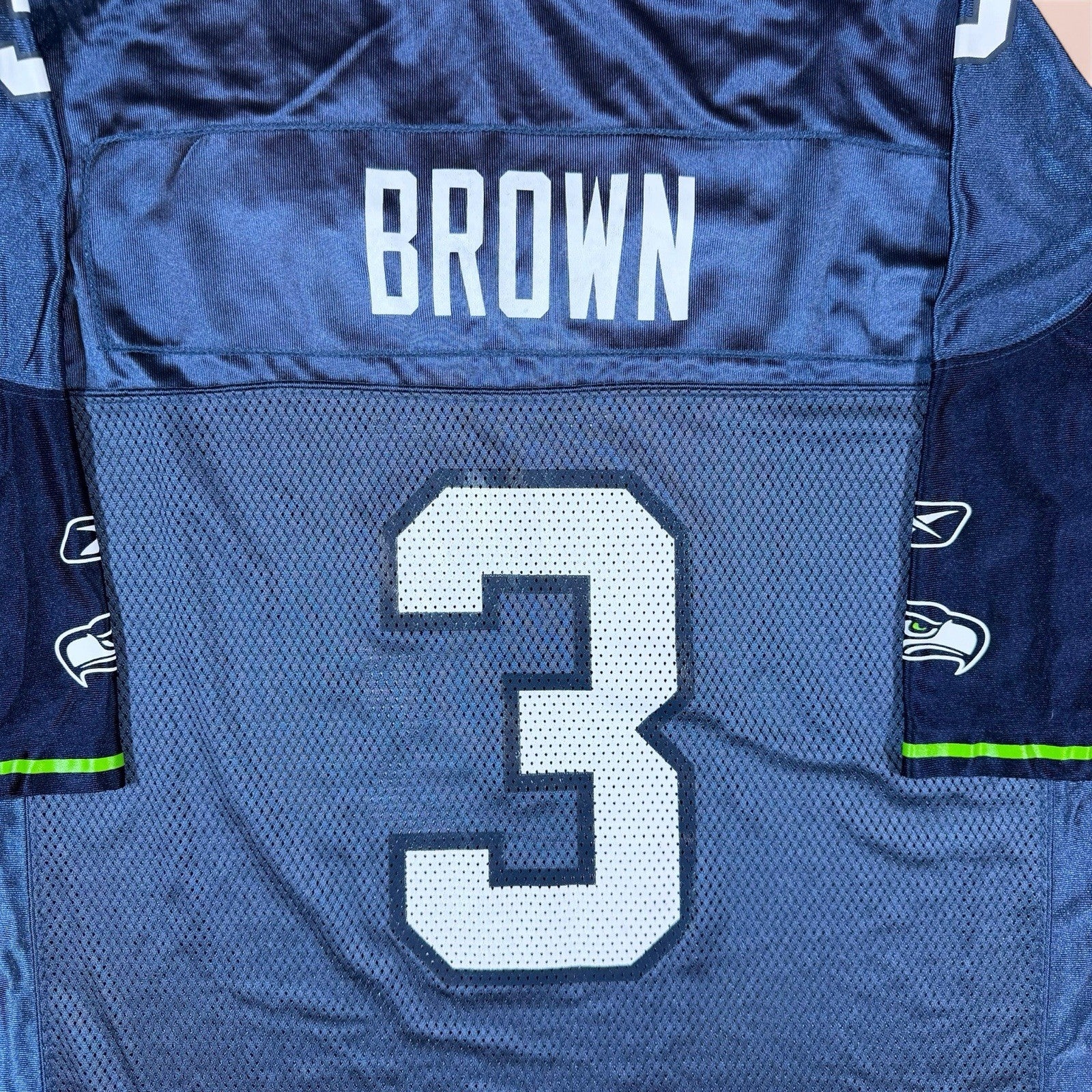 Reebok NFL Seattle Seahawks Josh Brown Football Jersey Mens Large