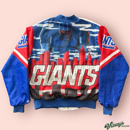 Vintage Chalk Line NFL New York Giants Football Bomber Jacket Mens Large