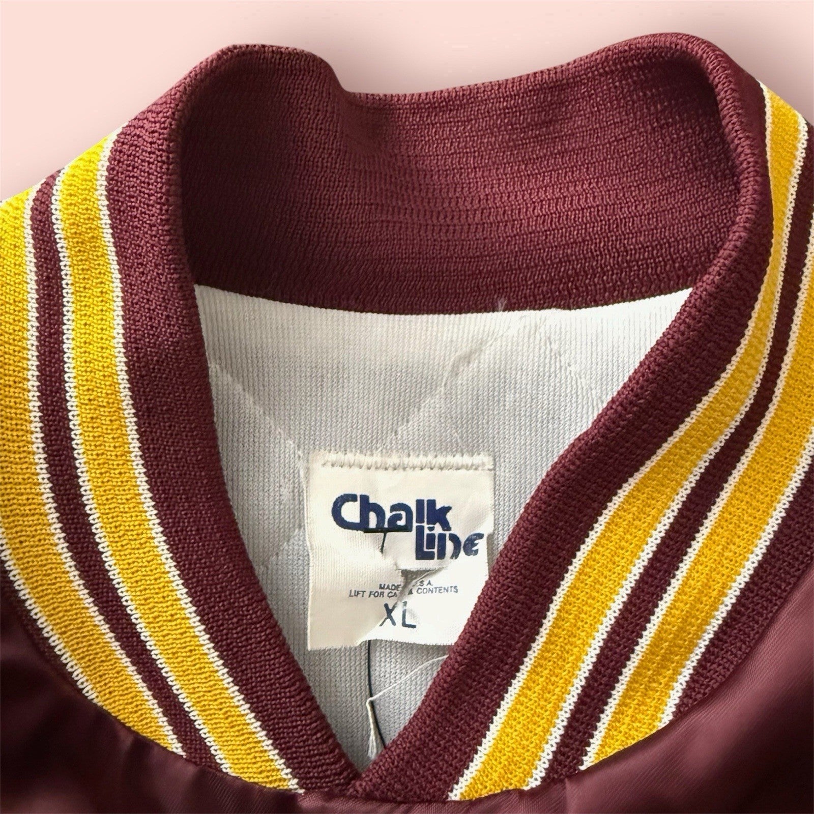 Vintage Chalk Line NFL Washington Redskins Football Bomber Jacket Mens XL