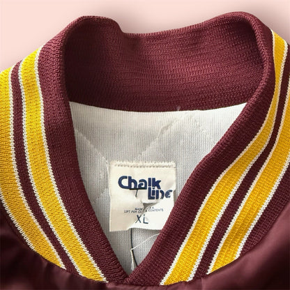 Vintage Chalk Line NFL Washington Redskins Football Bomber Jacket Mens XL