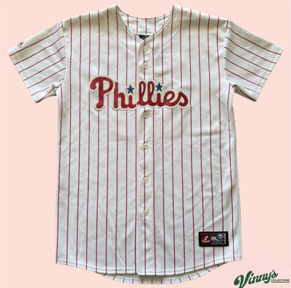 Majestic MLB Philadelphia Phillies Raul Ibanez Baseball Jersey Youth XL