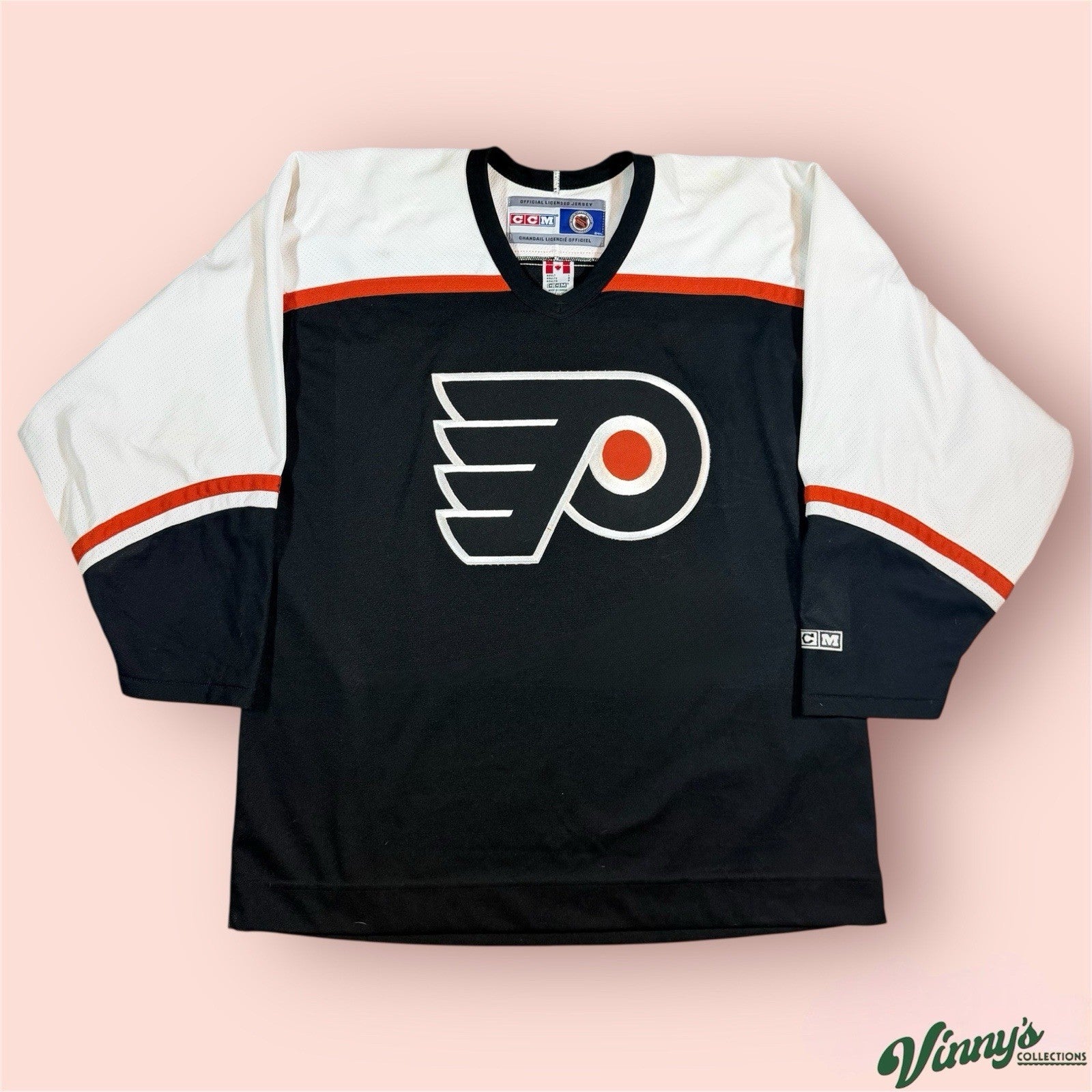 Vintage CCM NHL Philadelphia Flyers Hockey Jersey Mens Large