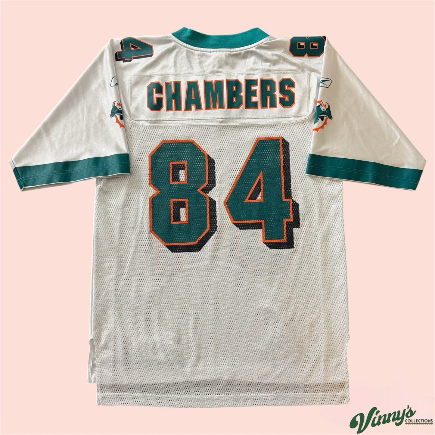 Reebok NFL Miami Dolphins Chris Chambers Football Jersey Mens Small