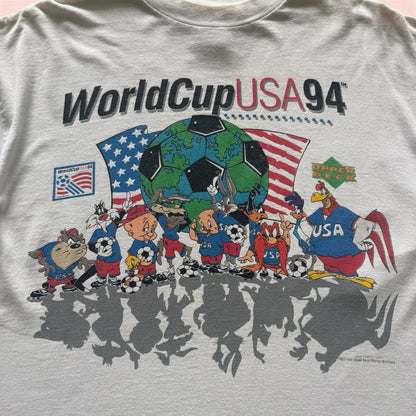 Vintage 1994 World Cup USA Looney Toons Soccer Shirt Mens XL