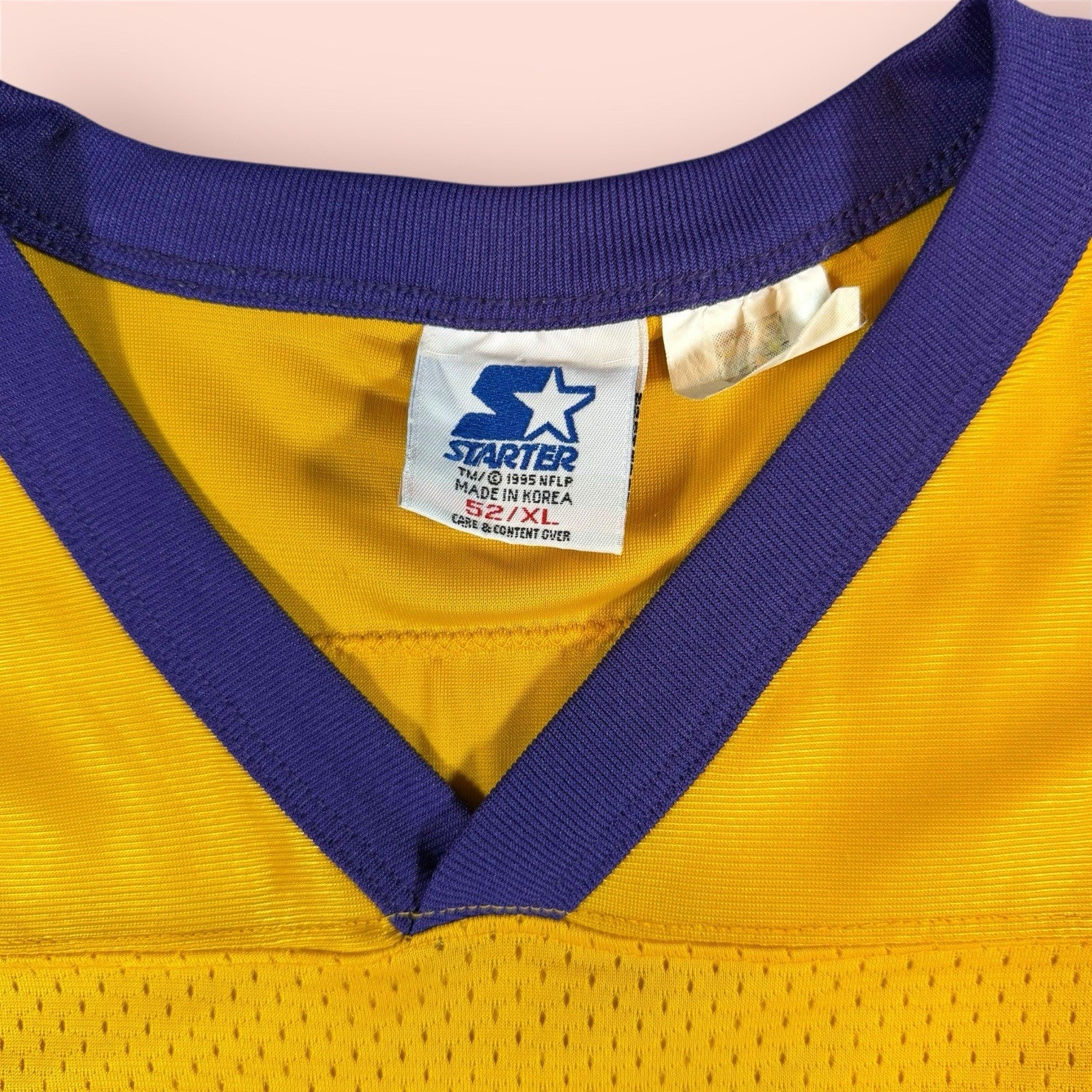 Starter NFL Minnesota Vikings Cris Carter Football Jersey Mens 52 XL