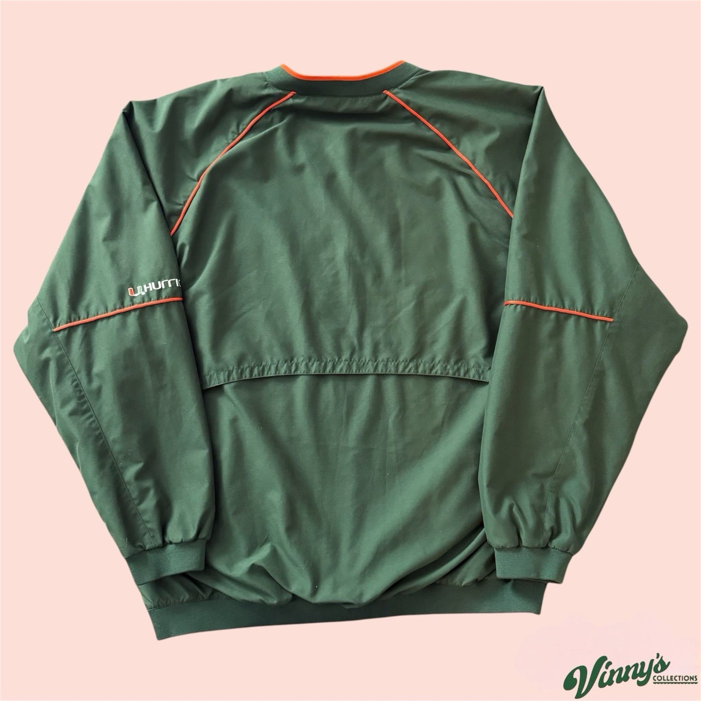 Nike NCAA Miami Hurricanes College Pullover Jacket Mens 2XL