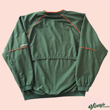 Nike NCAA Miami Hurricanes College Pullover Jacket Mens 2XL