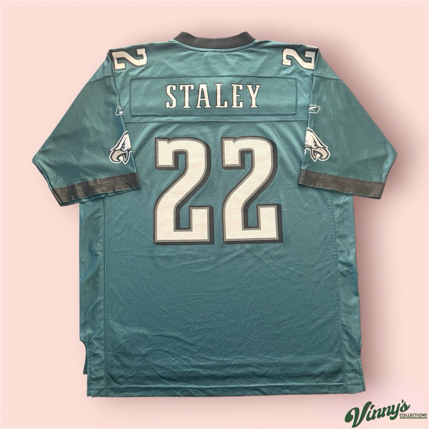 Reebok NFL Philadelphia Eagles Duce Staley Football Jersey Mens XL