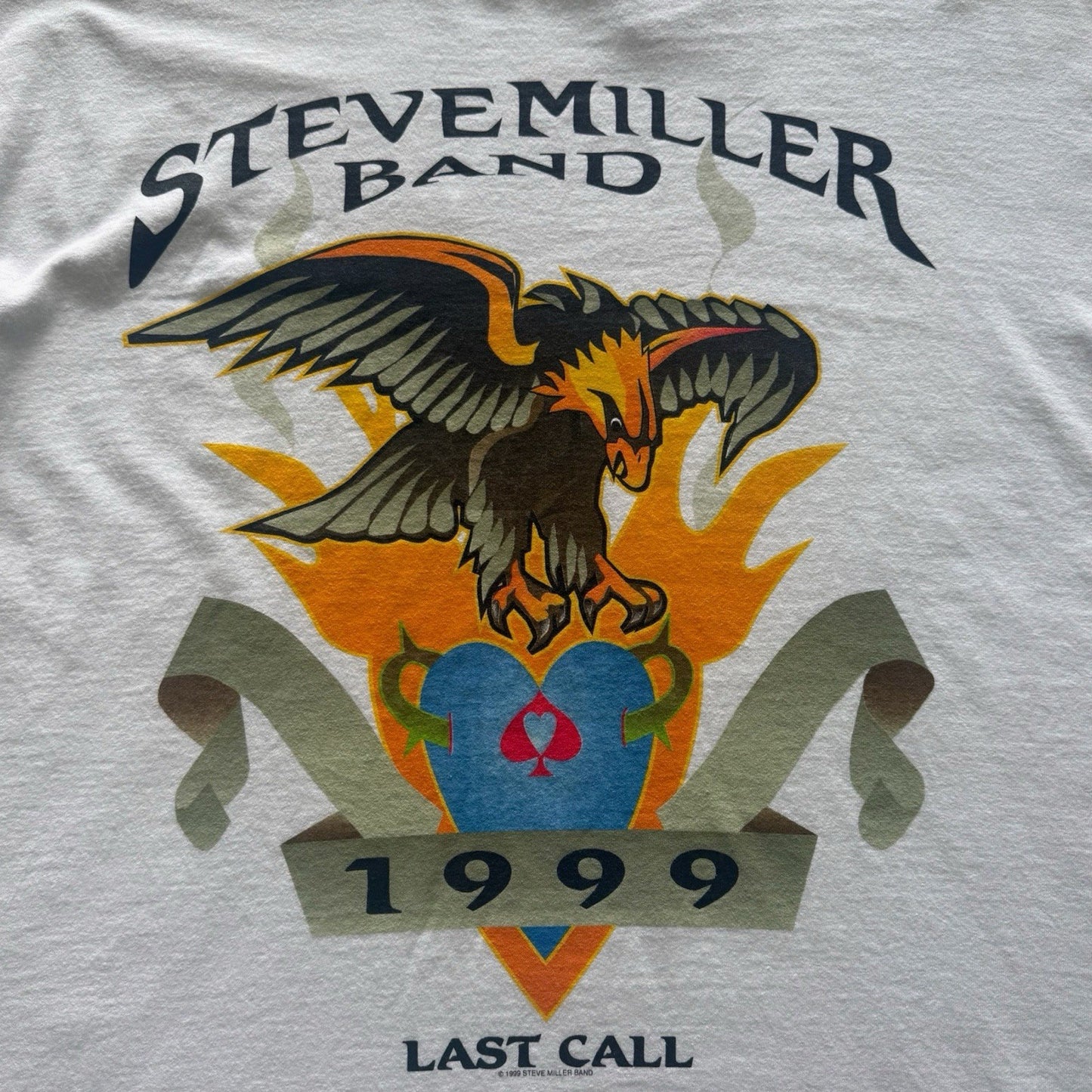 Vintage 1999 Steven Miller Band Last Call Tour Shirt Mens XL