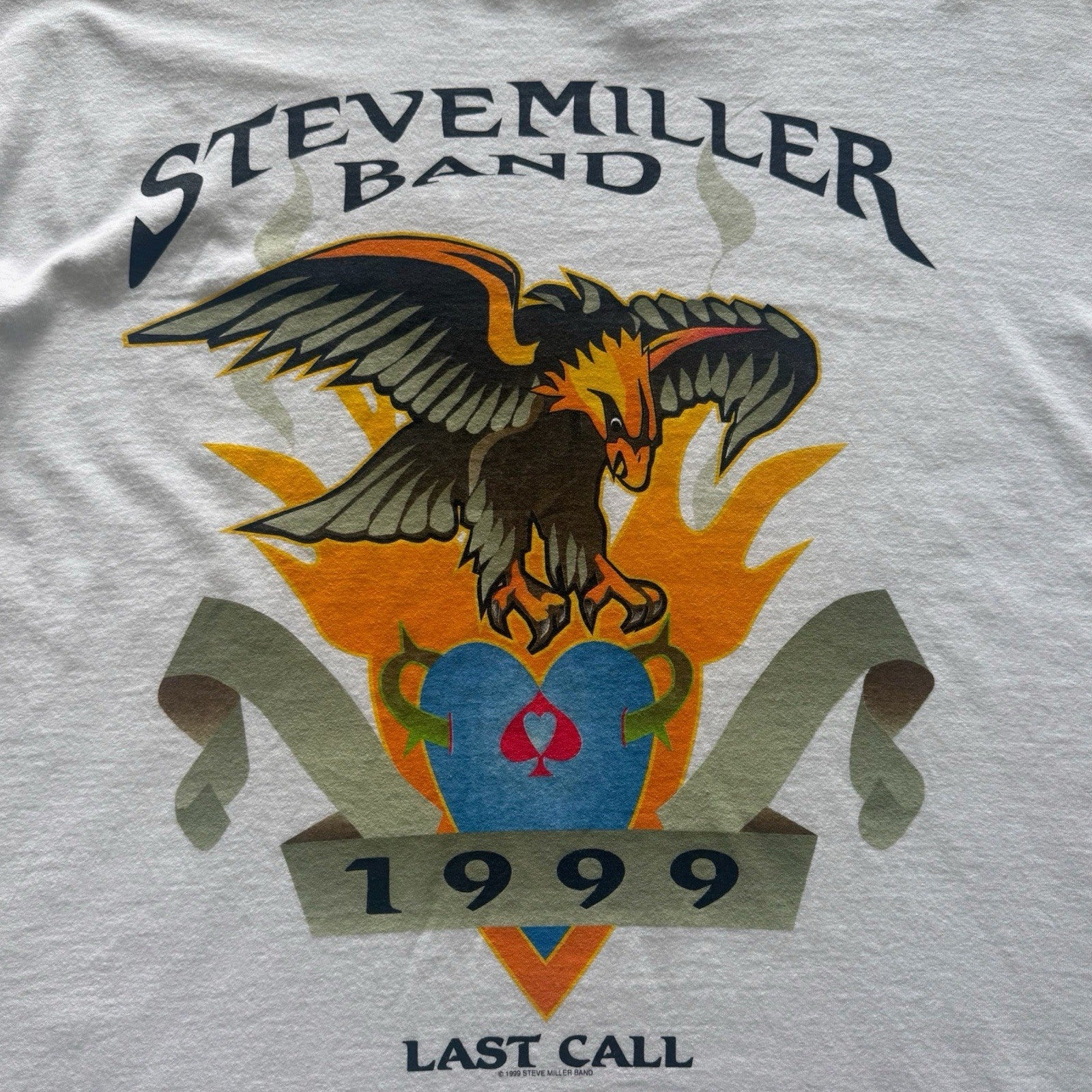 Vintage 1999 Steven Miller Band Last Call Tour Shirt Mens XL