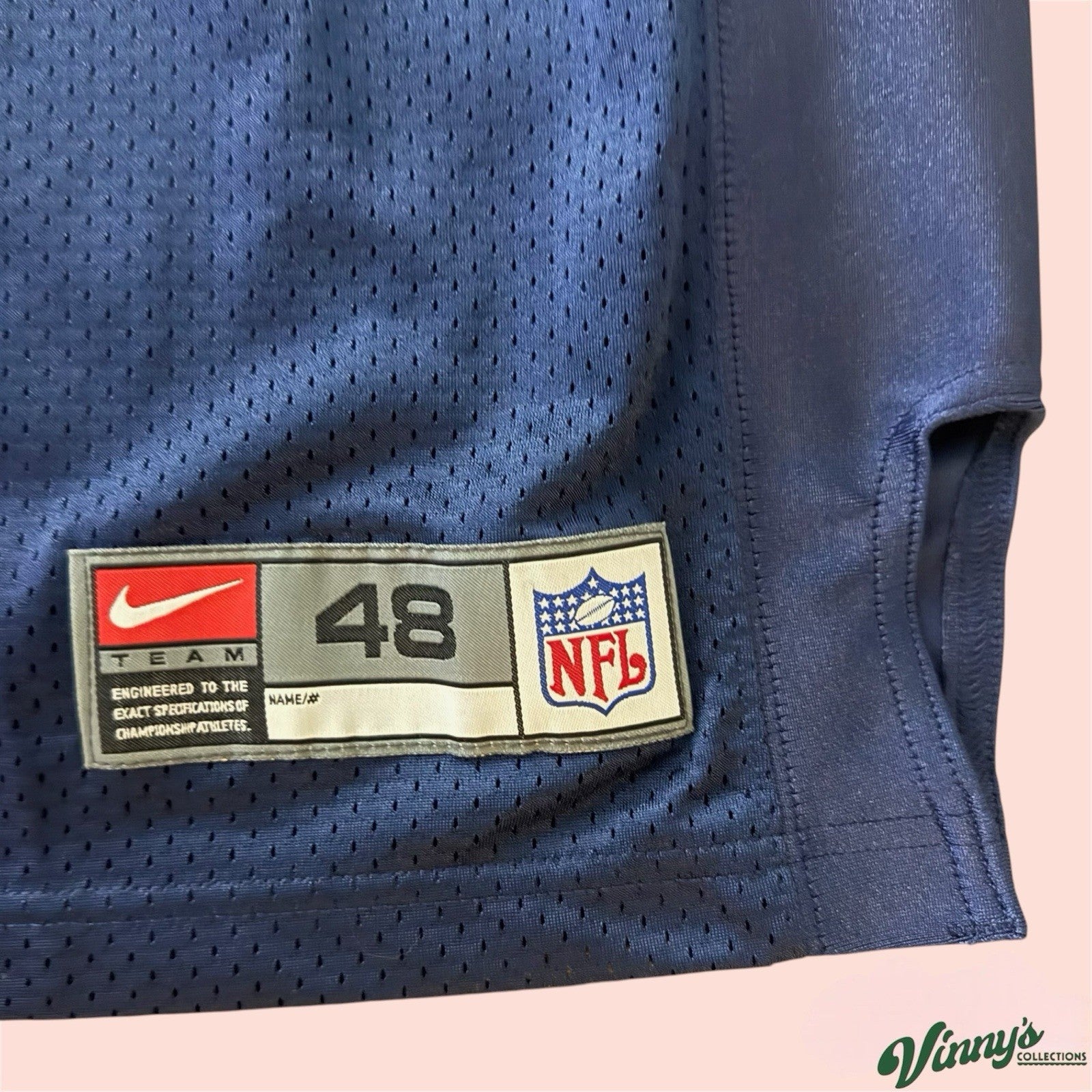Nike NFL Dallas Cowboys Emmitt Smith Football Onfield Stitched Jersey Mens 48 XL