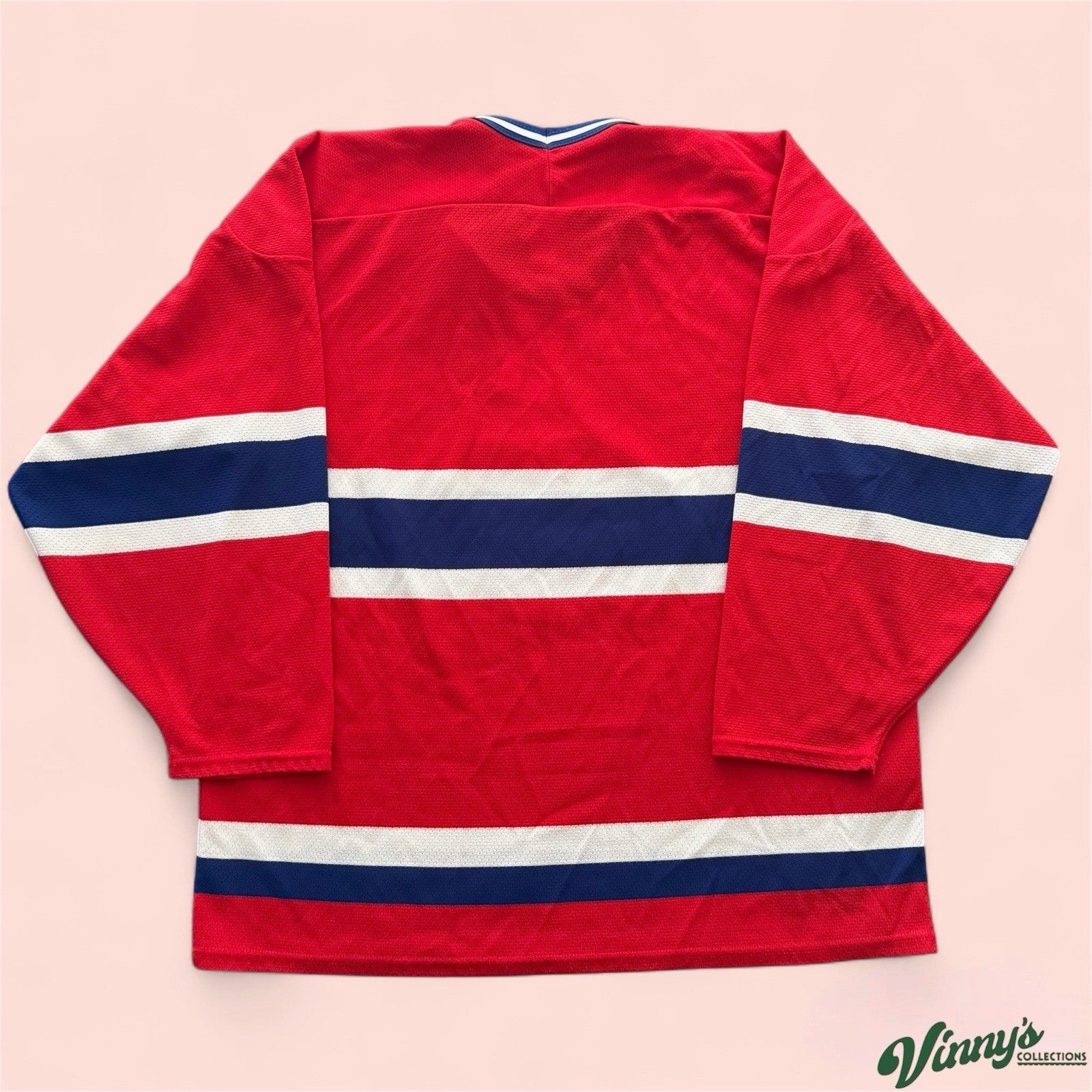 Vintage Maska Air Knit Montreal Canadiens Hockey Jersey Mens Large