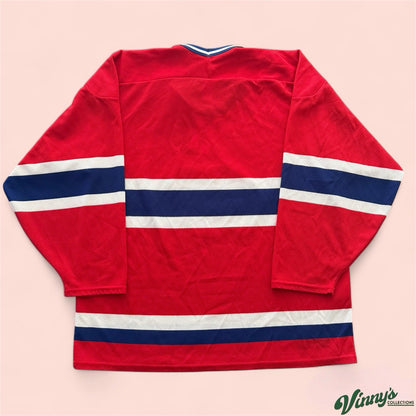 Vintage Maska Air Knit Montreal Canadiens Hockey Jersey Mens Large
