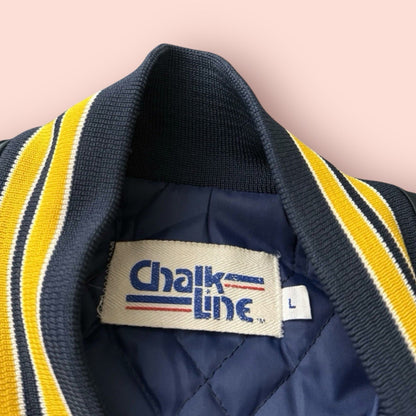 Vintage Chalkline NCAA West Virginia Mountaineers College Jacket Mens Large