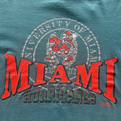 Vintage NCAA Miami Hurricanes College Shirt Mens XL