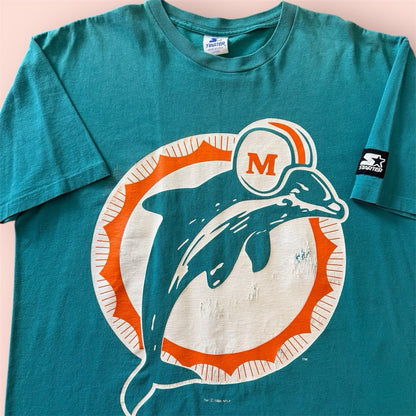 Vintage 1994 Starter NFL Miami Dolphins Football Shirt Mens Large
