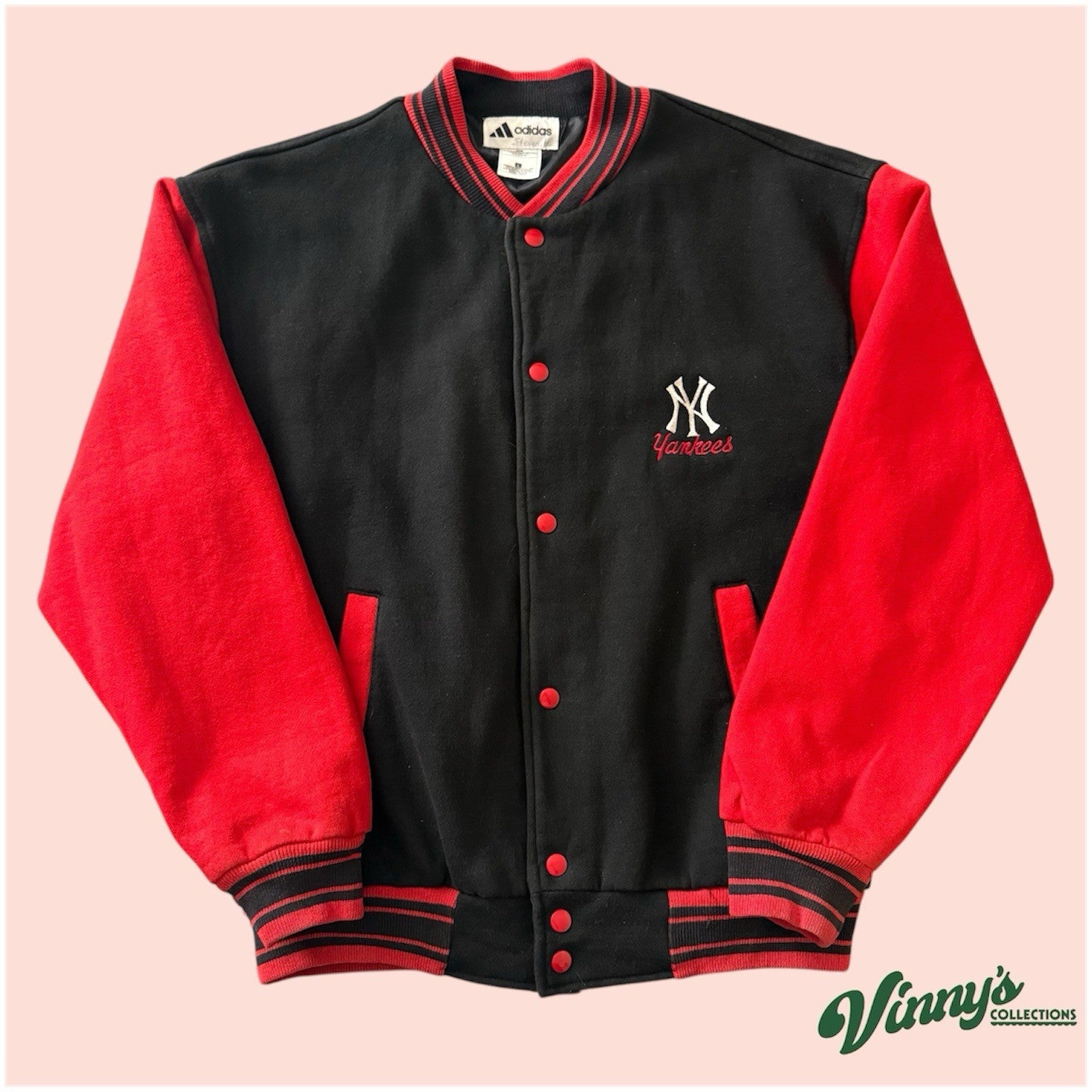 Vintage Adidas MLB New York Yankees Baseball Bomber Jacket Mens Large