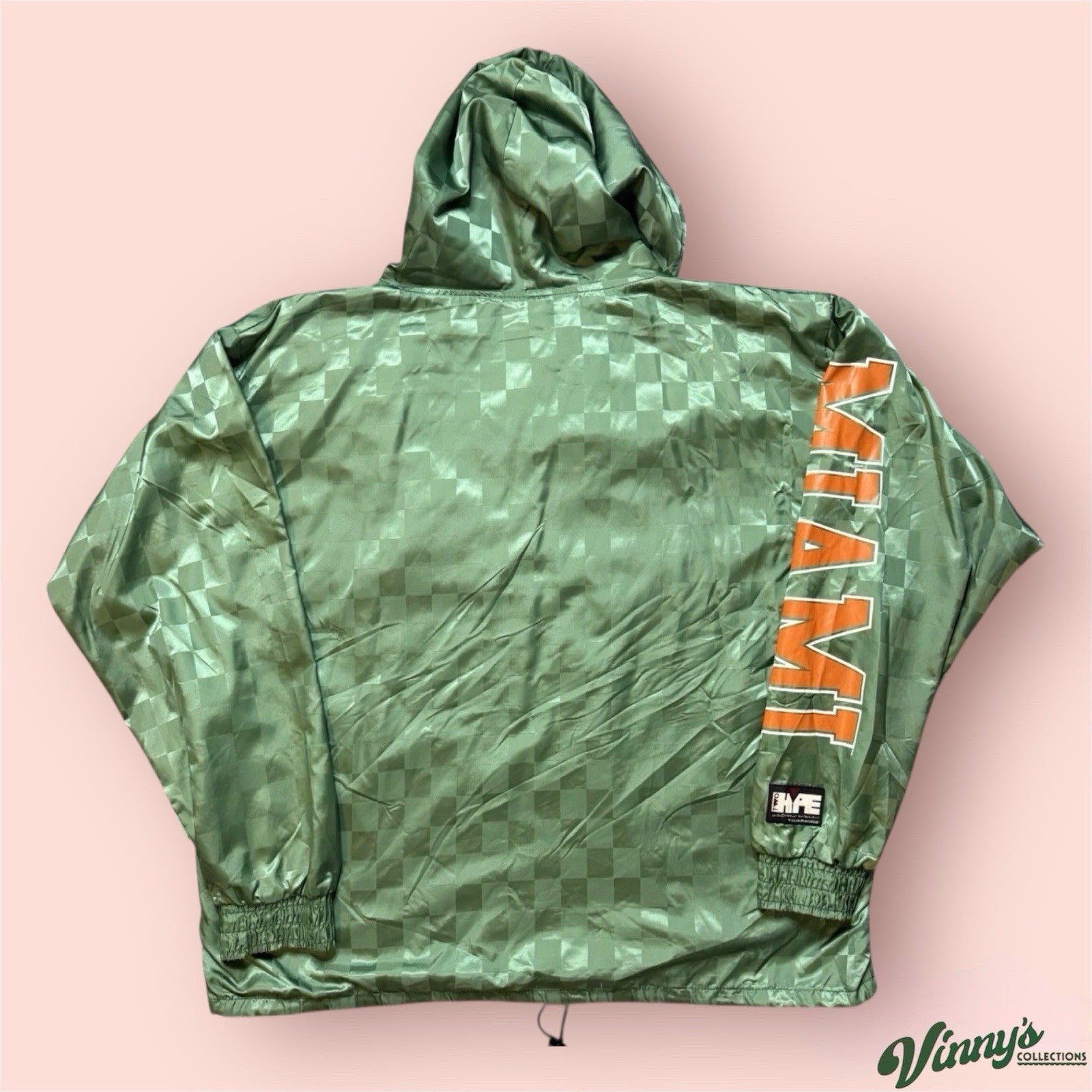 Vintage Two Hype Salem NCAA Miami Hurricanes UM College Jacket Mens XL
