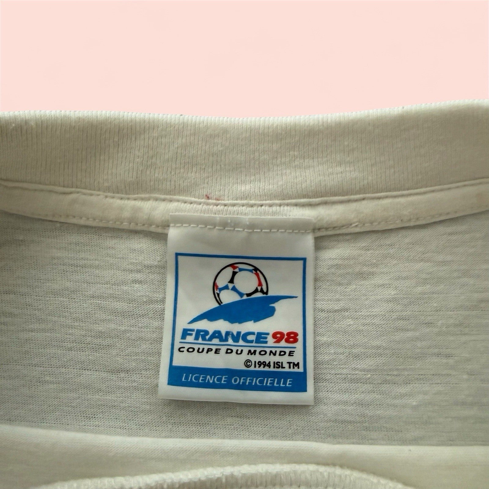 Vintage 1998 France World Cup Coupe Du Monde Soccer Shirt Mens Large