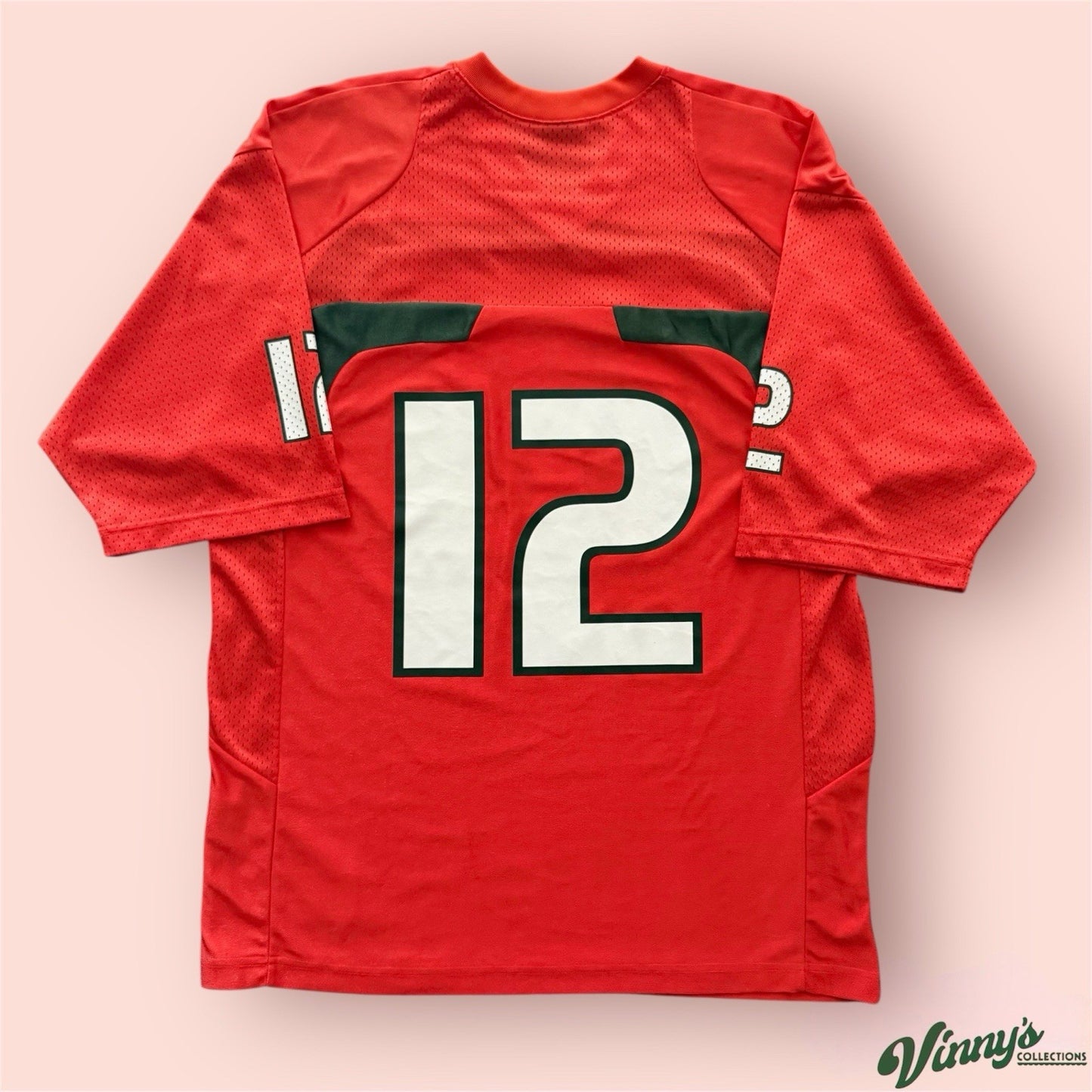 Nike NCAA Miami Hurricanes #12 College Football Jersey Mens Medium