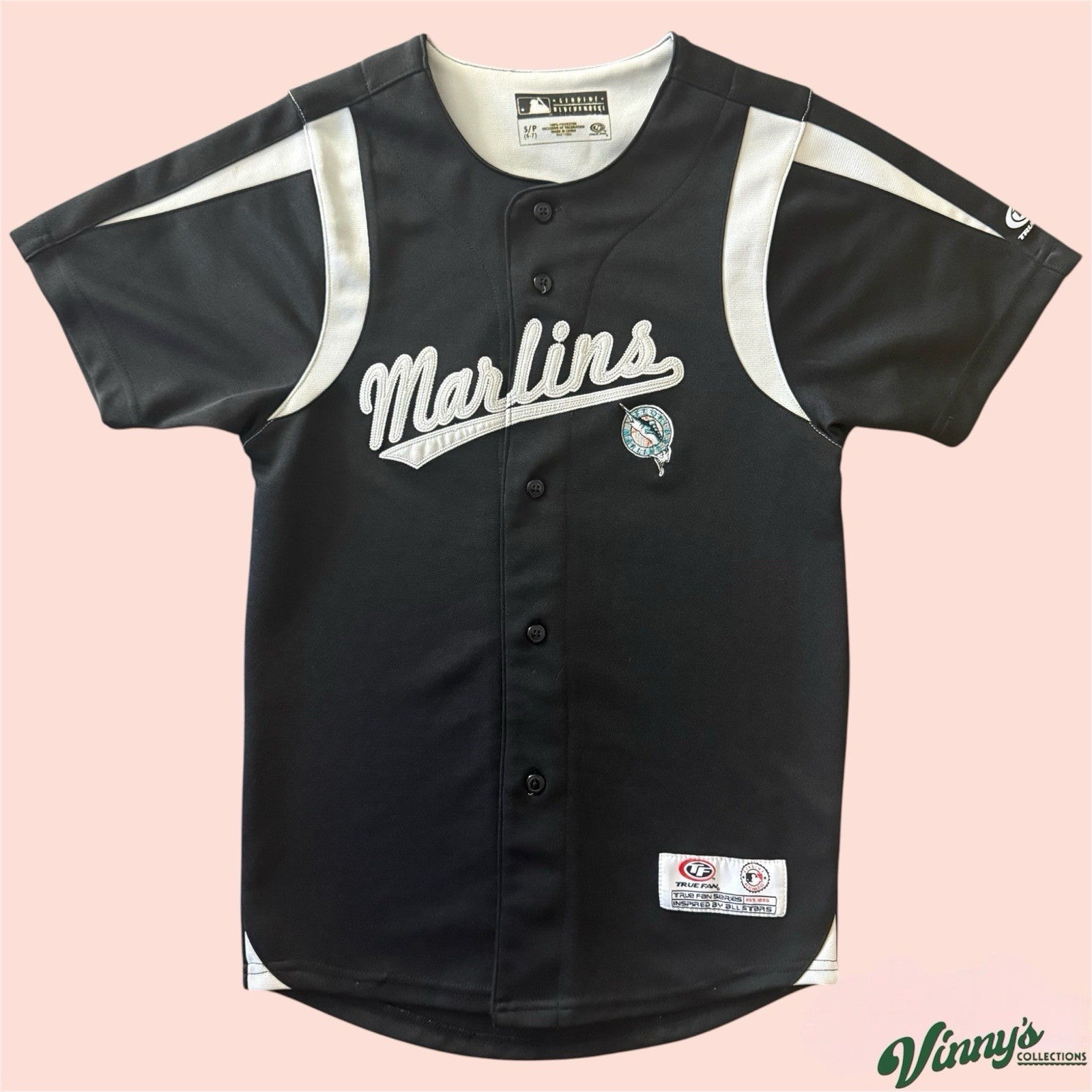 True Fan MLB Florida Marlins Baseball Jersey Youth Small