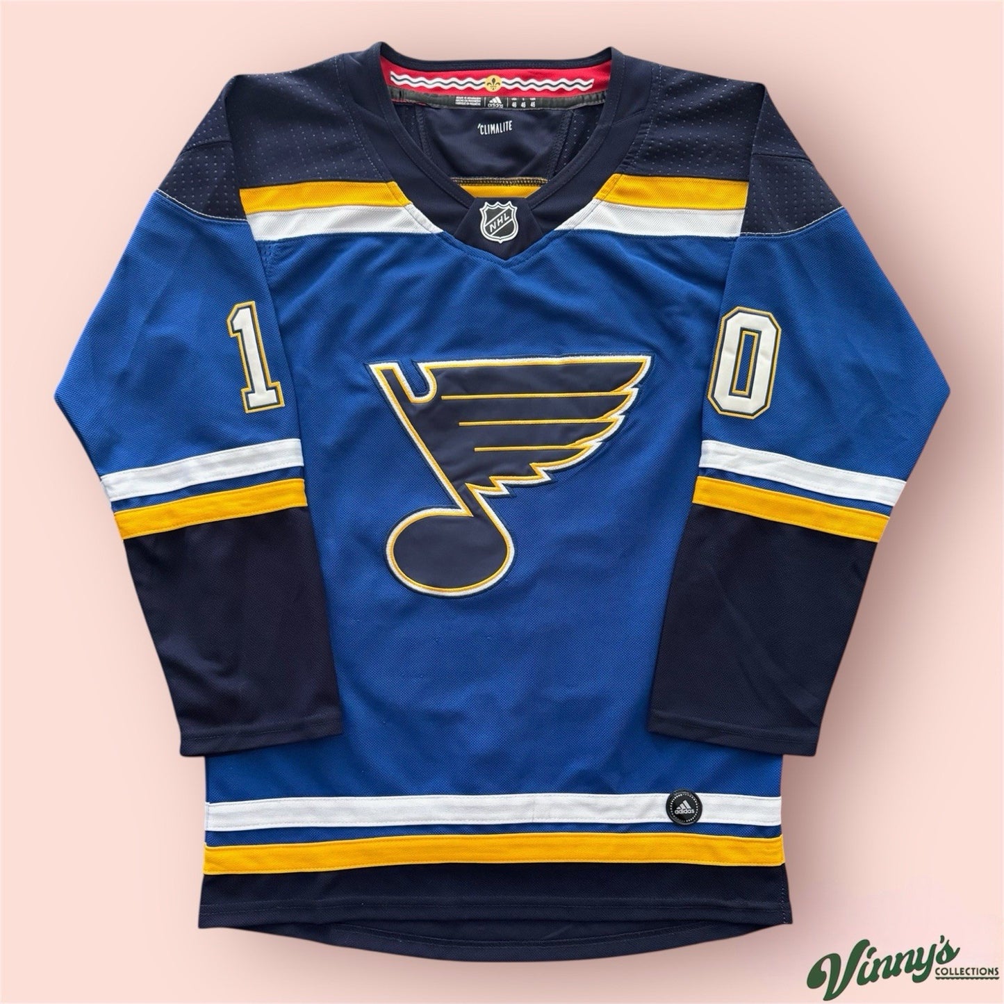 Adidas NHL St Louis Blues Brayden Schenn Hockey Jersey Mens 46 Small