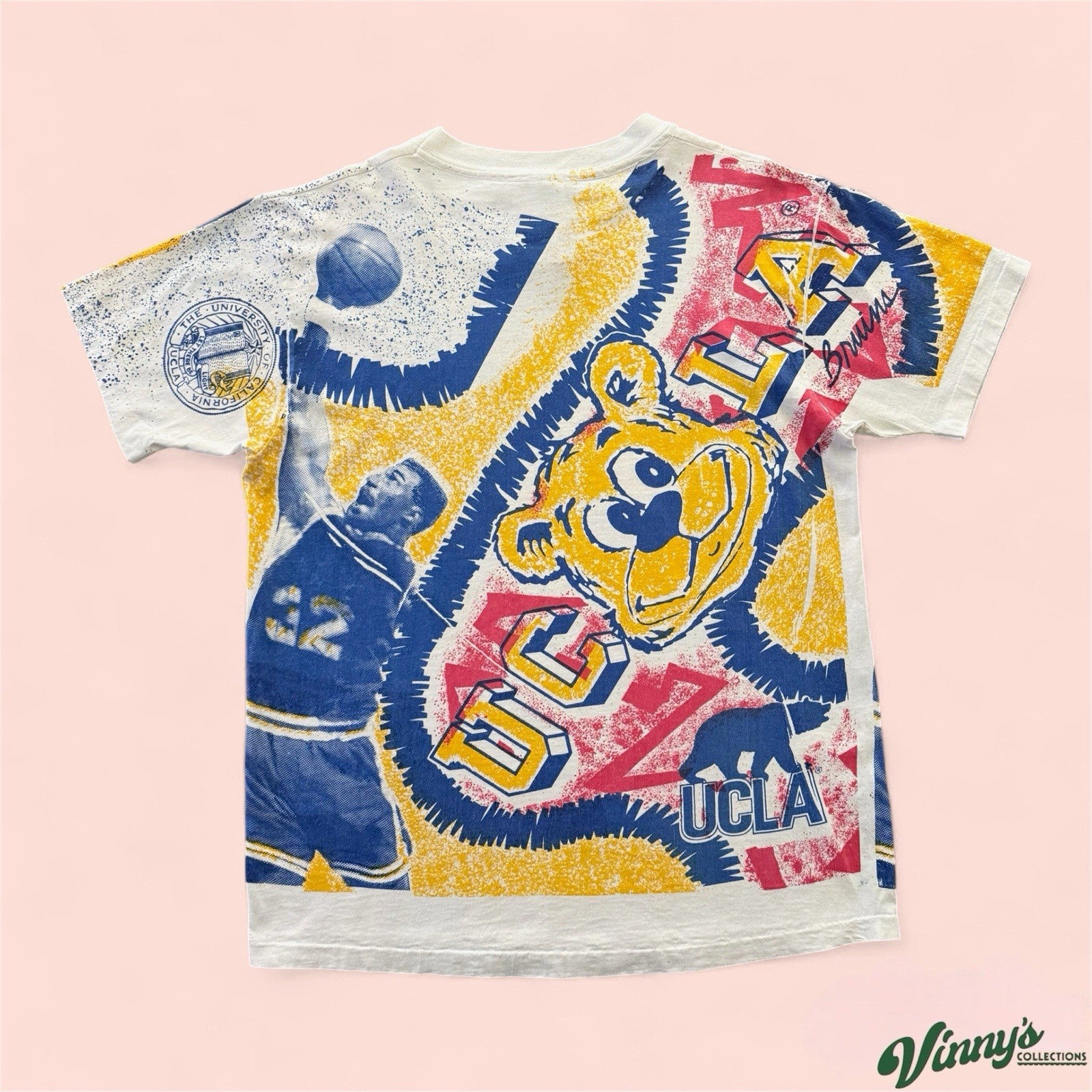 Vintage NCAA UCLA Bruins AOP College Shirt Mens XL