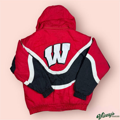 Vintage Apex One NCAA Wisconsin Badgers College Puffer Jacket Mens Medium