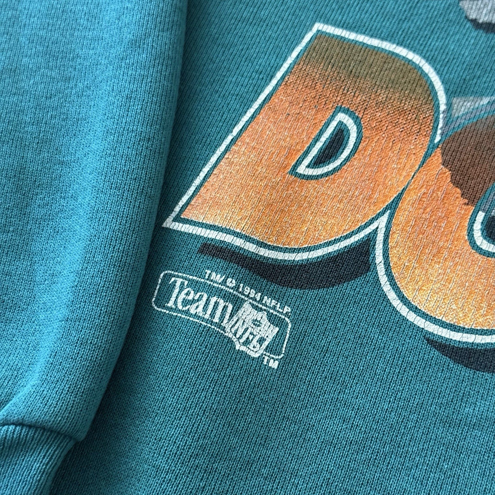 1994 Vintage Riddell NFL Miami Dolphins Football Sweatshirt Mens XL