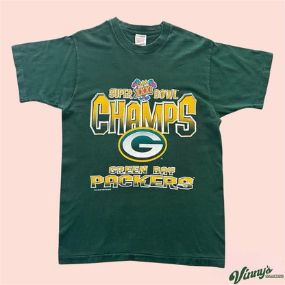 Vintage 1997 NFL Green Bay Packers Super Bowl Football Shirt Mens Medium