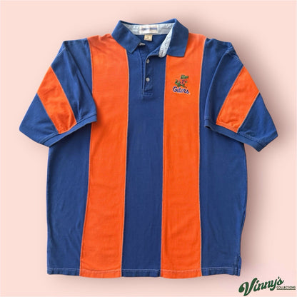 College Classics NCAA Florida Gators College Striped Polo Shirt Mens 2XL
