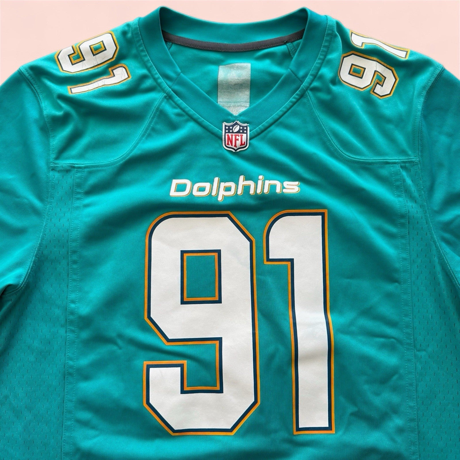 Nike NFL Miami Dolphins Cameron Wake Football Jersey Mens Medium