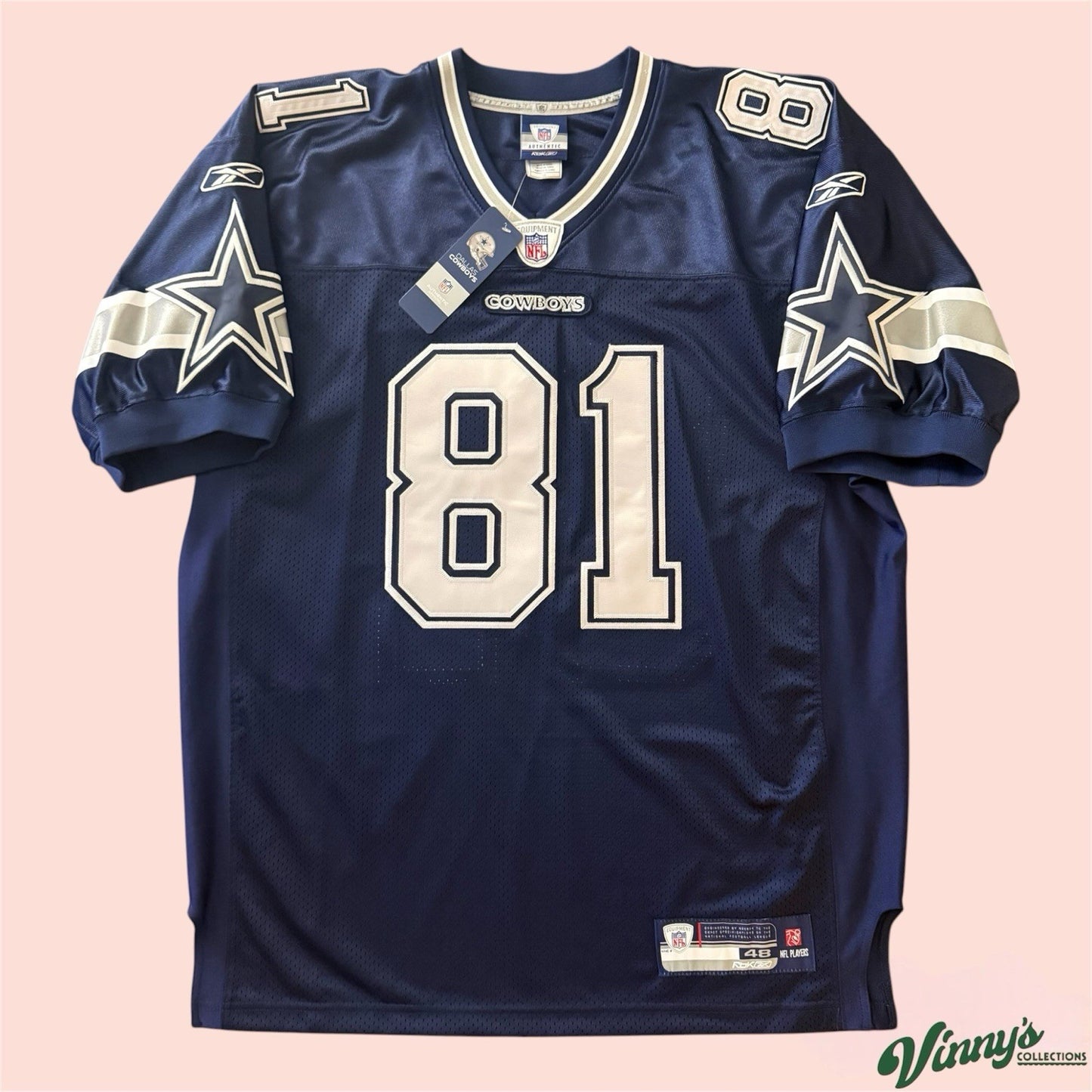 Reebok NFL Dallas Cowboys Terrell Owens Football Stitched Jersey Mens 48 XL