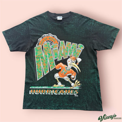 Vintage Capitol Graphics NCAA Miami Hurricanes College Football Shirt Mens XL
