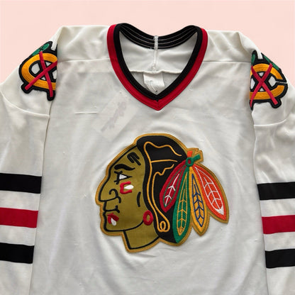 Vintage CCM NHL Chicago Blackhawks Hockey Jersey Mens XL