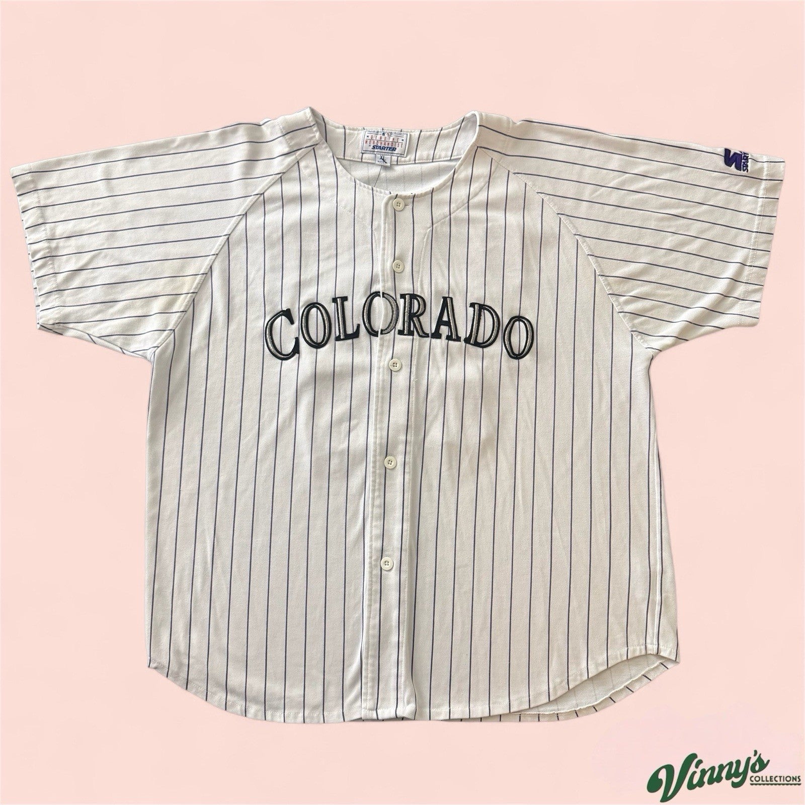 Starter MLB Colorado Rockies Dante Bichette Baseball Jersey Mens XL