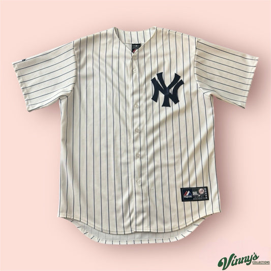 Majestic MLB New York Yankees Baseball Jersey Mens Large