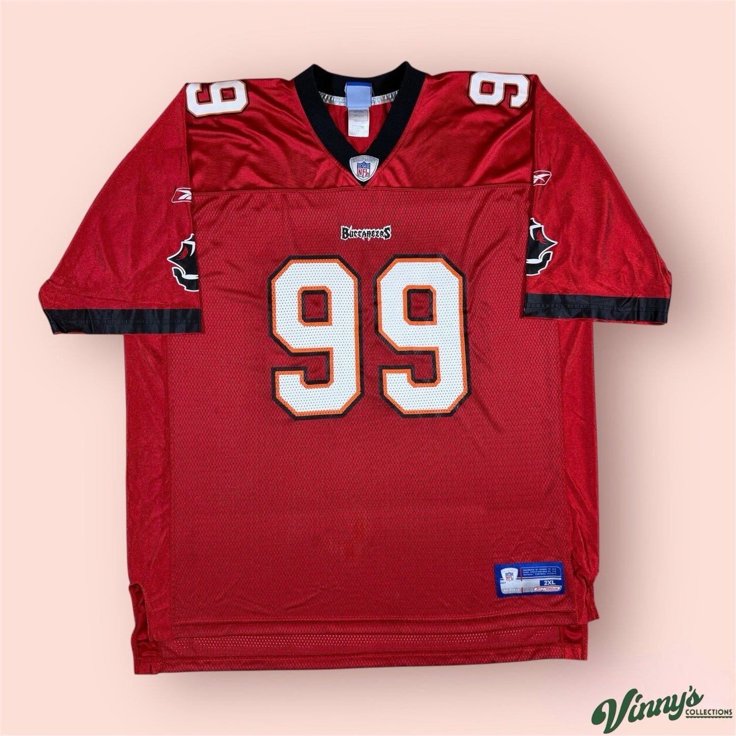 Reebok NFL Tampa Buccaneers Warren Sapp Football Jersey Mens 2XL