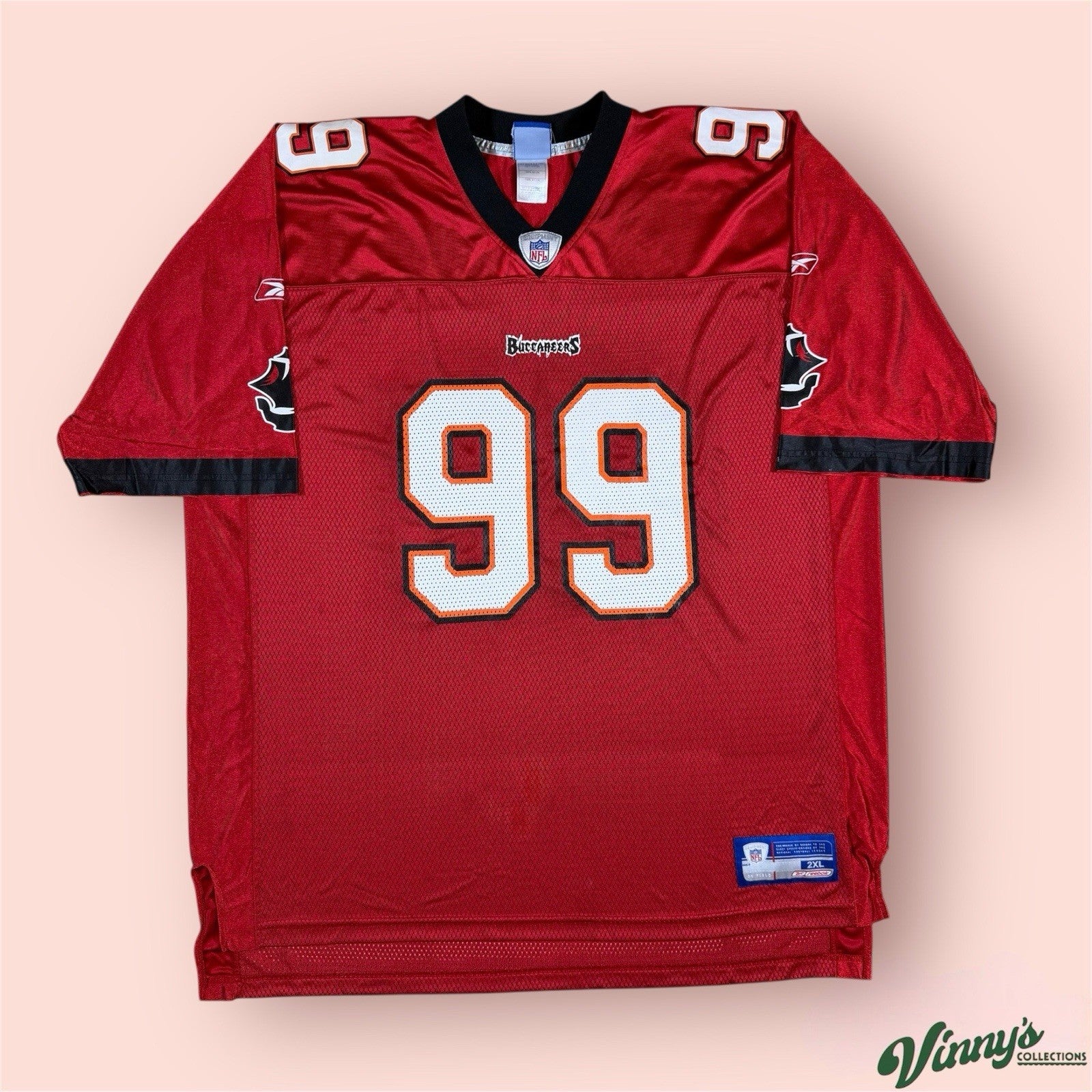 Reebok NFL Tampa Buccaneers Warren Sapp Football Jersey Mens 2XL