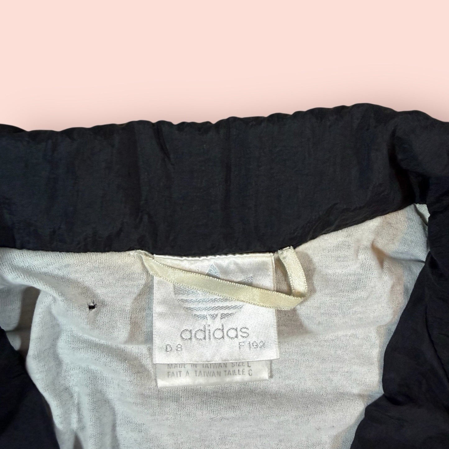 Vintage Adidas Three Stripes Windbreaker Jacket Mens Large