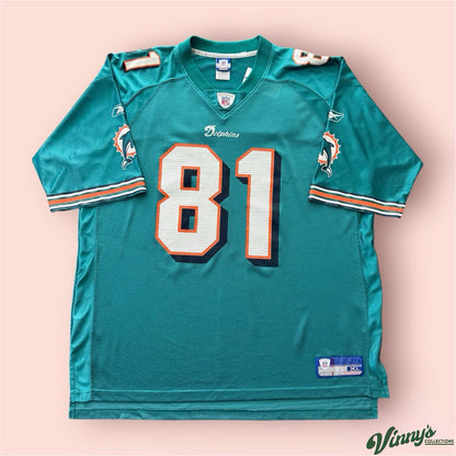 Reebok NFL Miami Dolphins Randy McMichael Football Jersey Mens XL