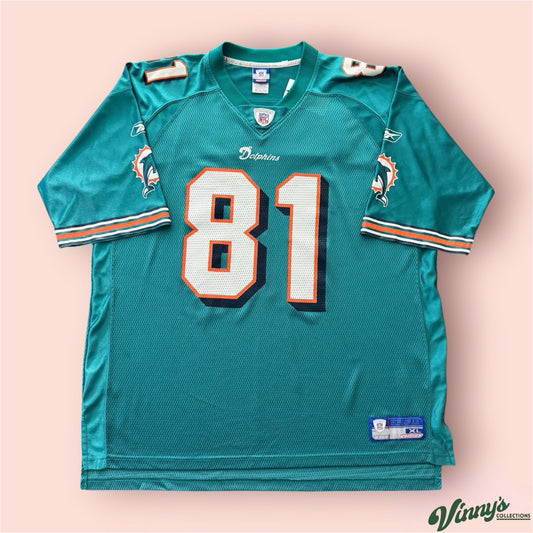 Reebok NFL Miami Dolphins Randy McMichael Football Jersey Mens XL