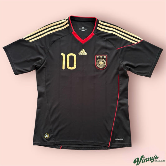 Adidas 2010 Germany Lukas Podolski Soccer Away Kit Jersey Shirt Mens Large