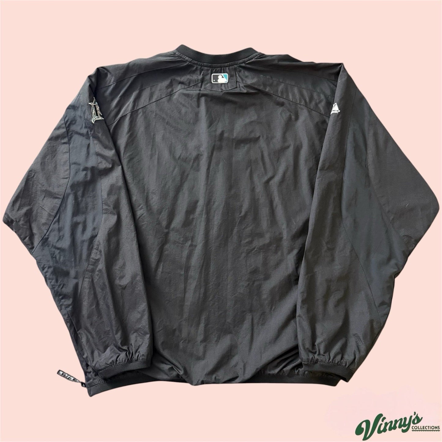 Majestic MLB Florida Marlins Baseball Jacket Mens 2XL