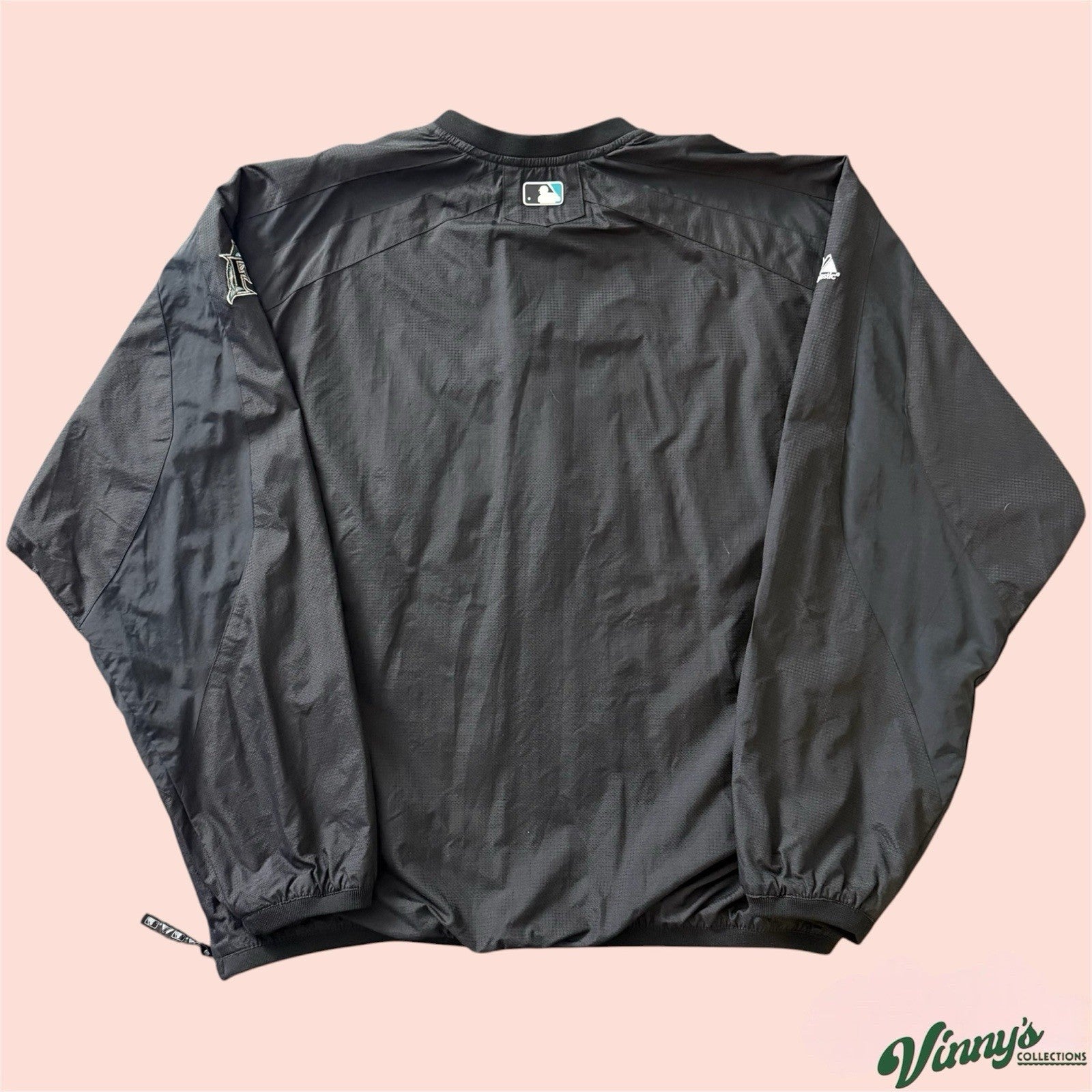 Majestic MLB Florida Marlins Baseball Jacket Mens 2XL