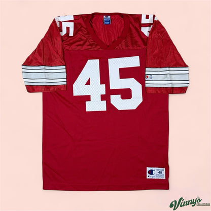 Vintage Champion NCAA Ohio State Buckeyes #45 College Football Jersey Mens 48 XL