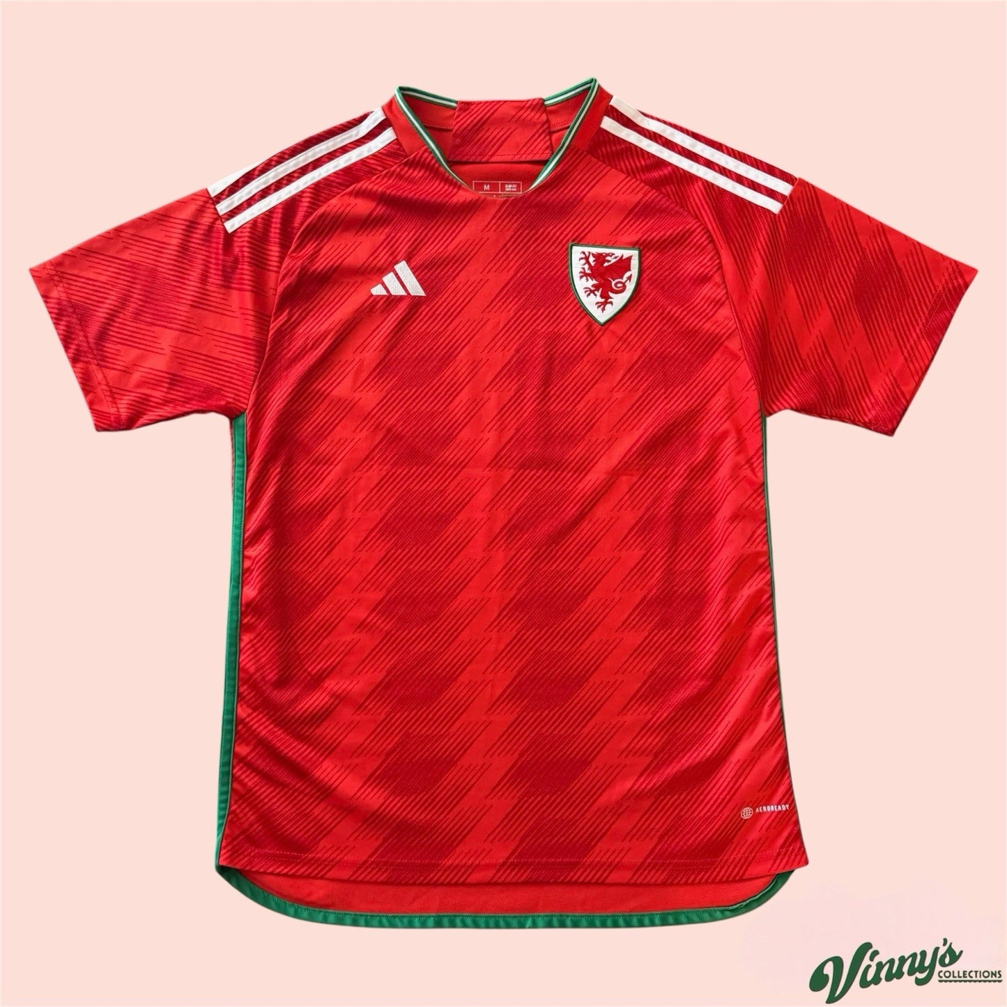 Adidas 2022 Wales National Soccer Kit Home Jersey Mens Medium